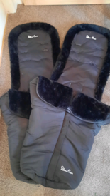 silver cross luxury footmuff black